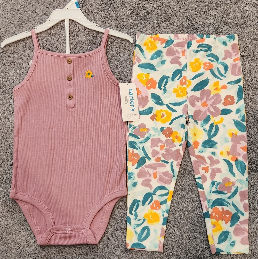 New Girl's Size 24 Month Pants Set